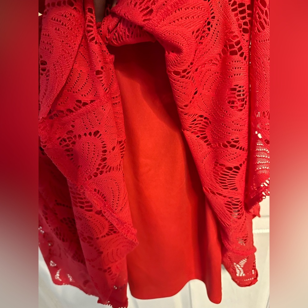 Red/Fuchsia Dress - Picture 3 of 5